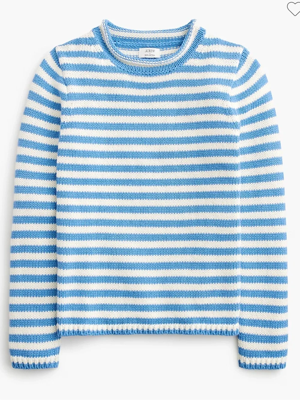 J crew mountain stream ivory Classic mockneck sweater